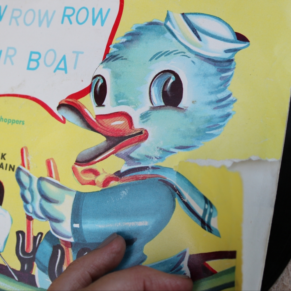 Row Row Your Boat Children's Album Vinyl Record 45RPM Decor Music Nostalgia - Picture 5 of 5